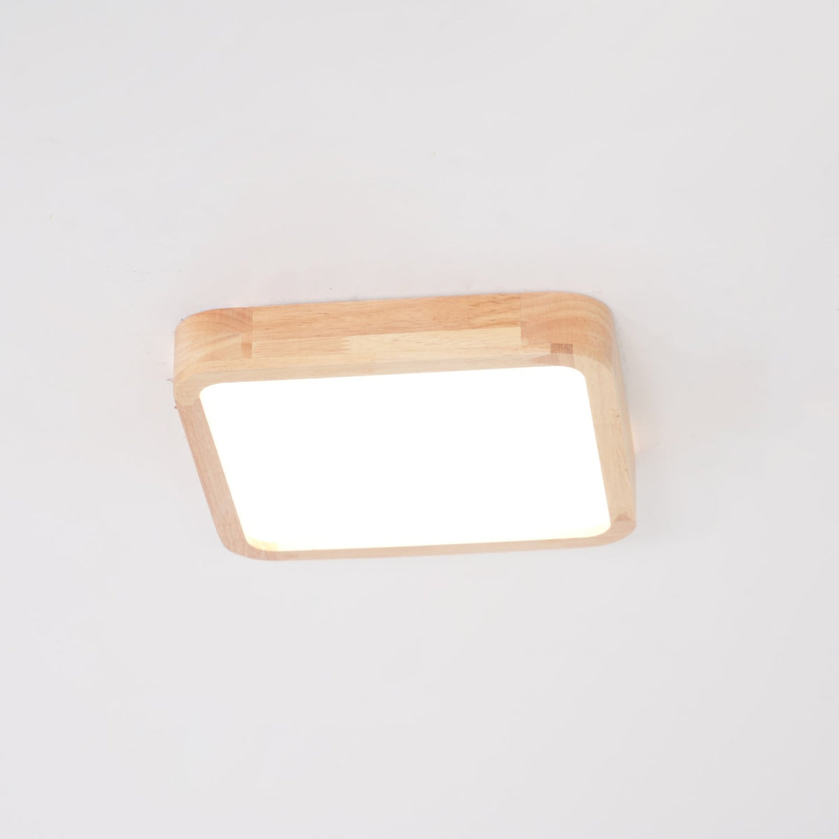 Moderner nordischer runder Holz-LED-Deckenleuchte, 1-flammig  
