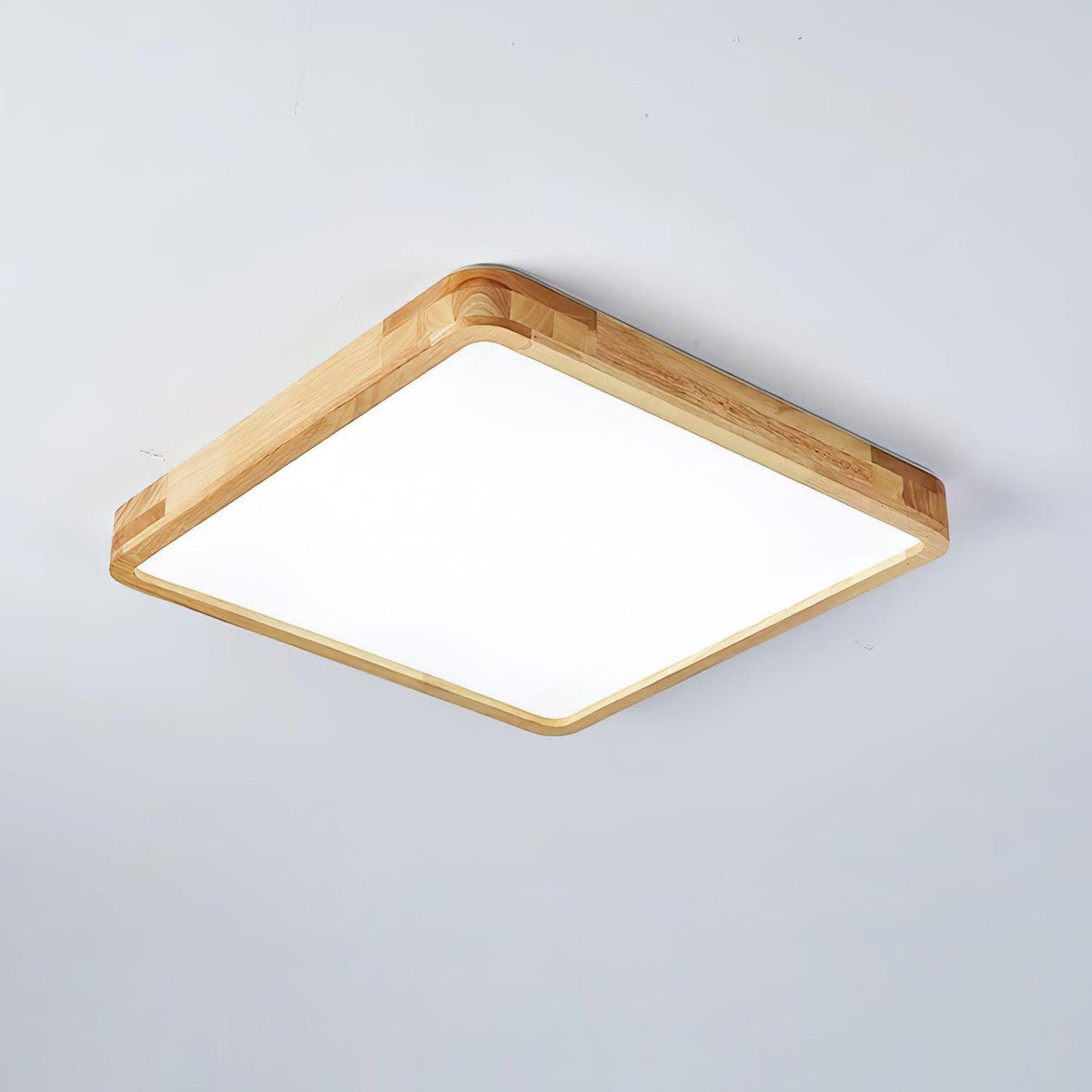 Moderner nordischer runder Holz-LED-Deckenleuchte, 1-flammig  