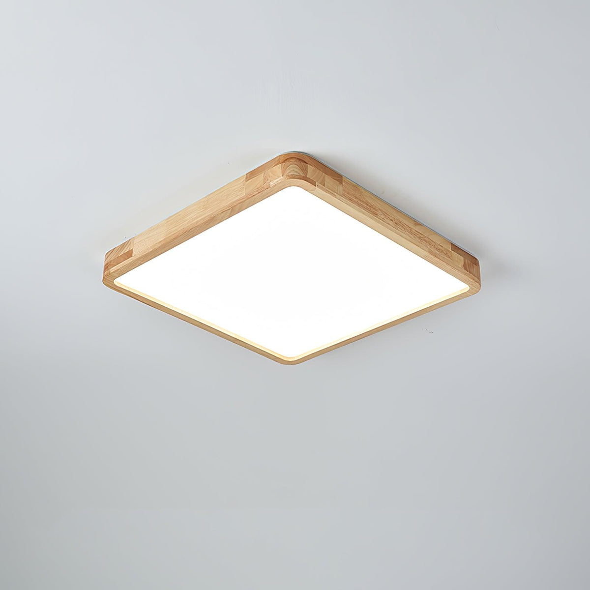 Moderner nordischer runder Holz-LED-Deckenleuchte, 1-flammig  