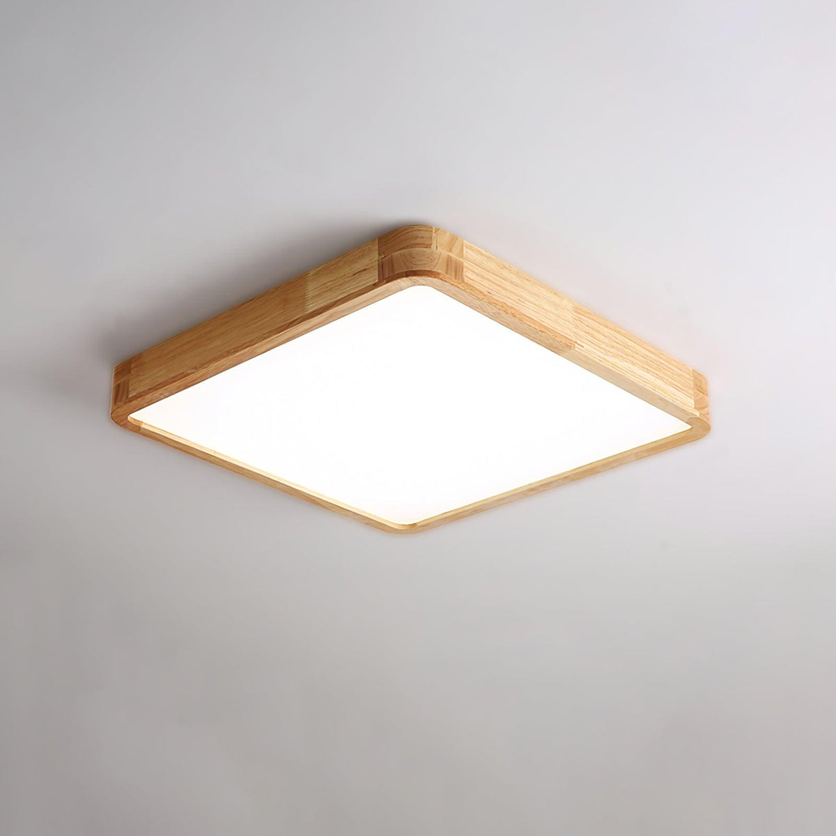 Moderner nordischer runder Holz-LED-Deckenleuchte, 1-flammig  