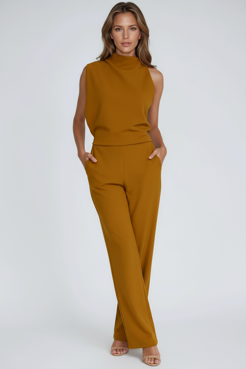 Elegant ELEGANCE | ASYMMETRIC ONE-SHOULDER JUMPSUIT