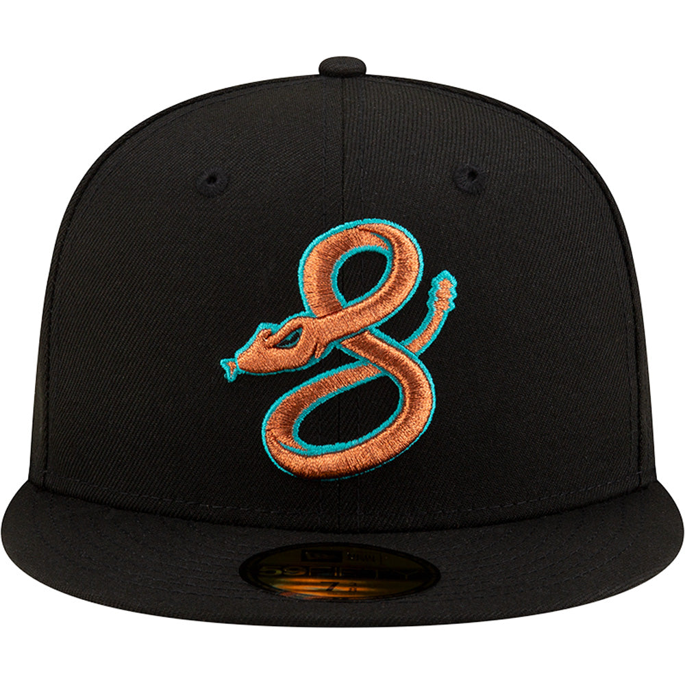 Gorra ajustada New Era 59FIFTY City Connect Copper Serpent de los Arizona Diamondbacks de la MLB - Negra