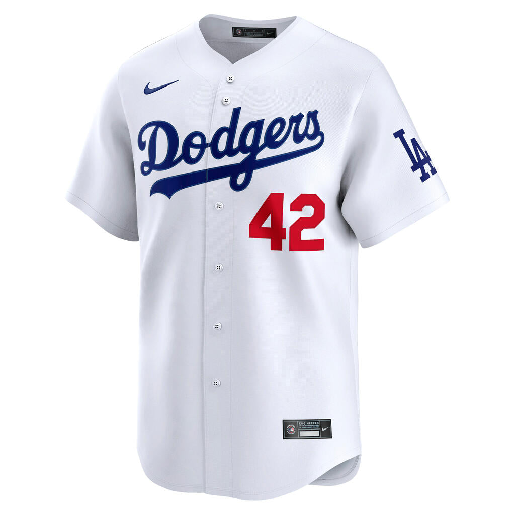 Maglia limitata Cooperstown Nike Jackie Robinson MLB Los Angeles Dodgers - Bianca