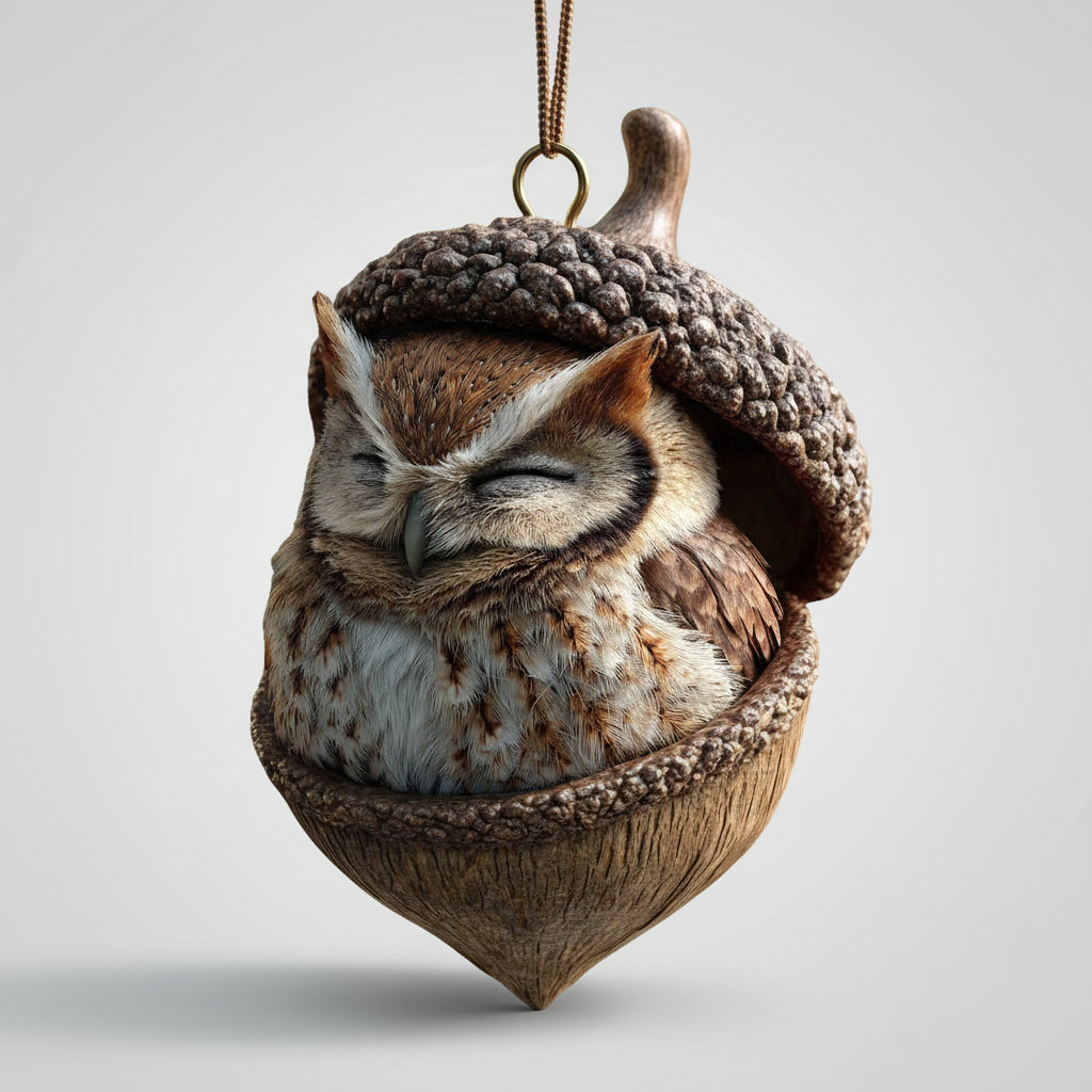 Eichel-Dekor Plüsch-Weihnachtsschmuck, niedliche Dekoration