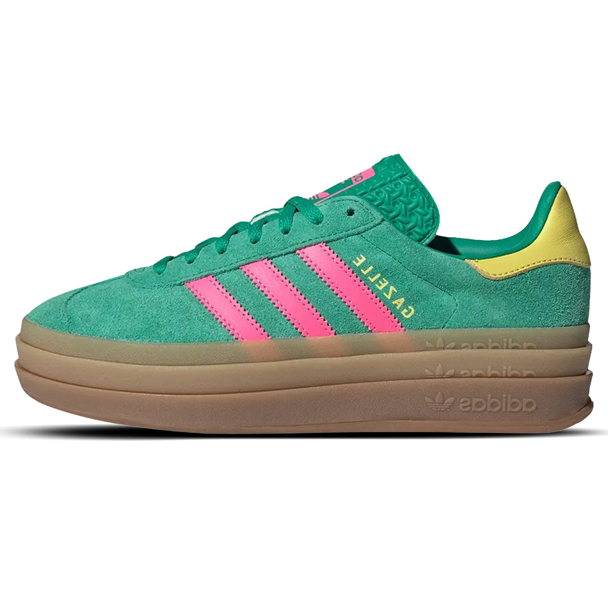 adidas Gazelle Bold Court Green Lucid Pink W