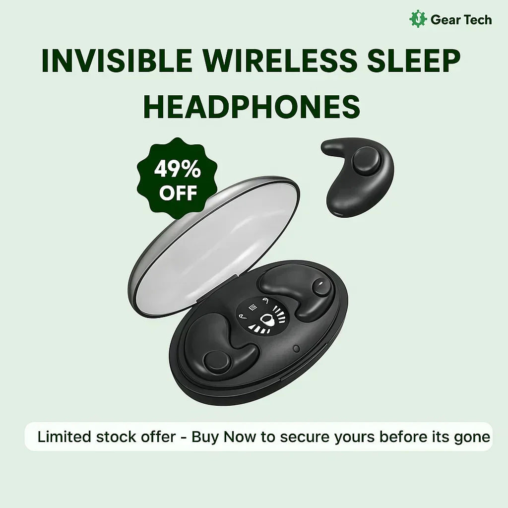 Auriculares inalámbricos invisibles para dormir con cancelación de ruido para quienes duermen de lado