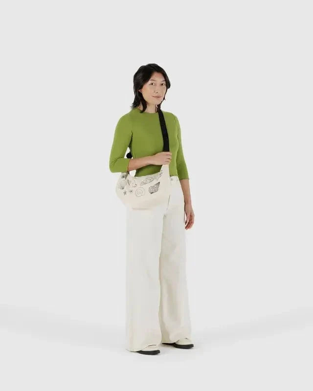 BAGGU Crescent Bag Medium Extended 47" Strap - Recycled