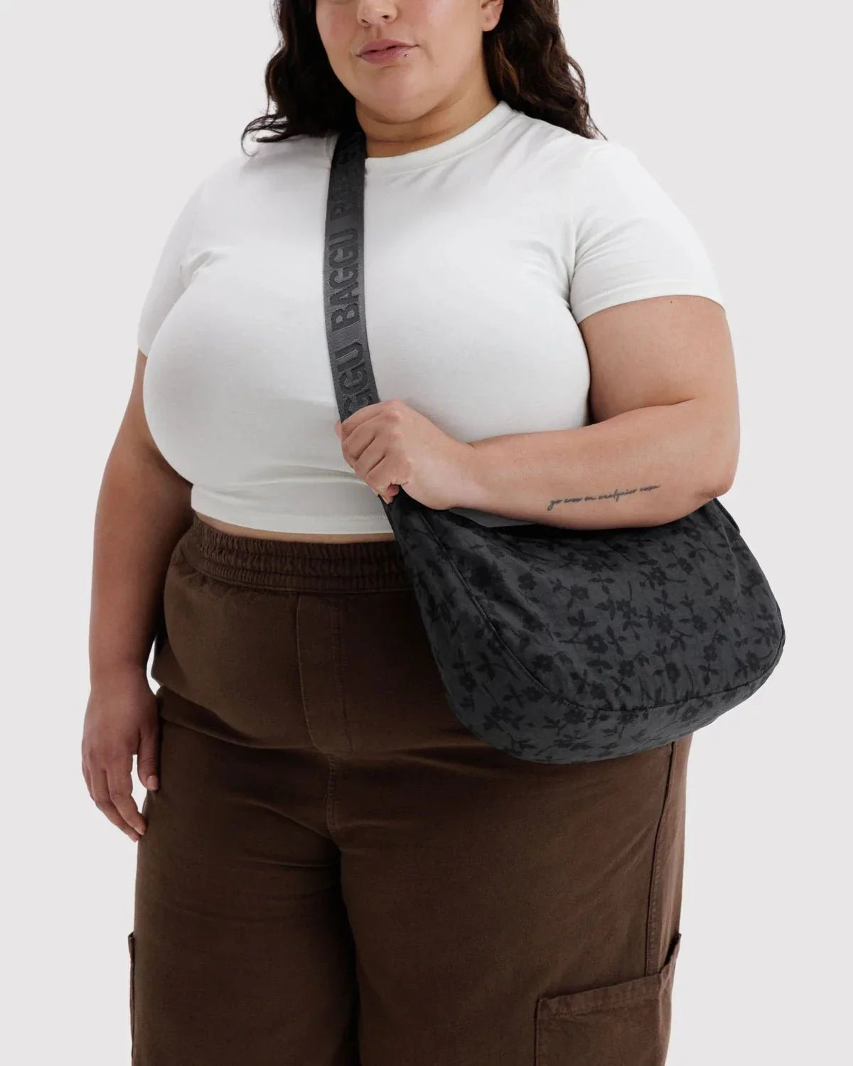 BAGGU Crescent Bag Medium Extended 47" Strap - Recycled