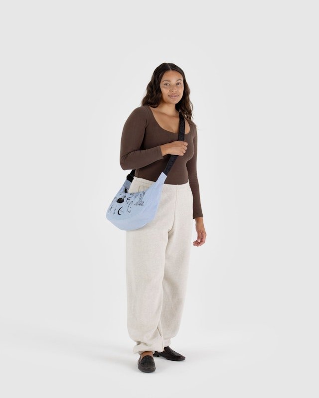 BAGGU Crescent Bag Medium Extended 47" Strap - Recycled