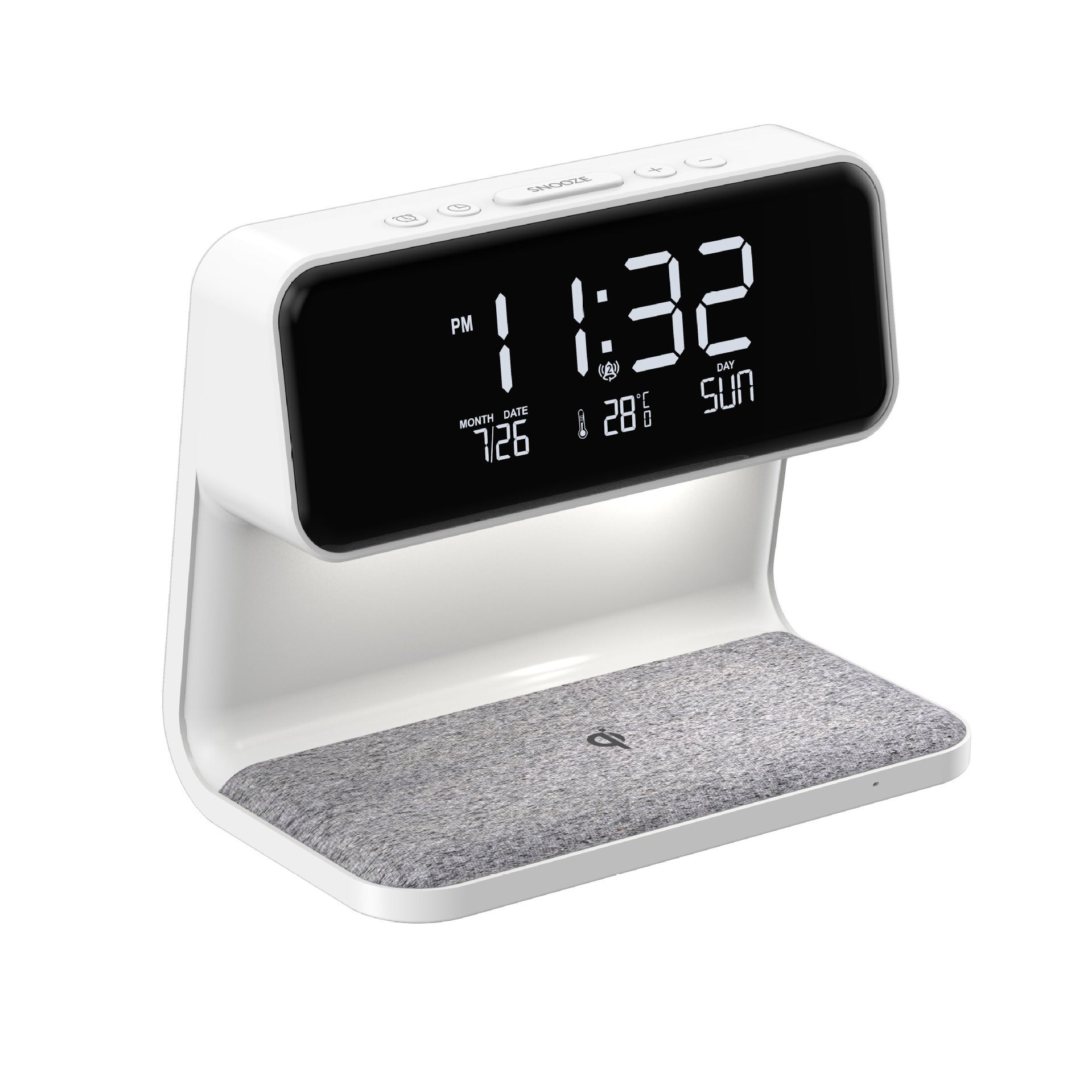 Multifunction Alarm Clock | Wireless Charger Night Lamp