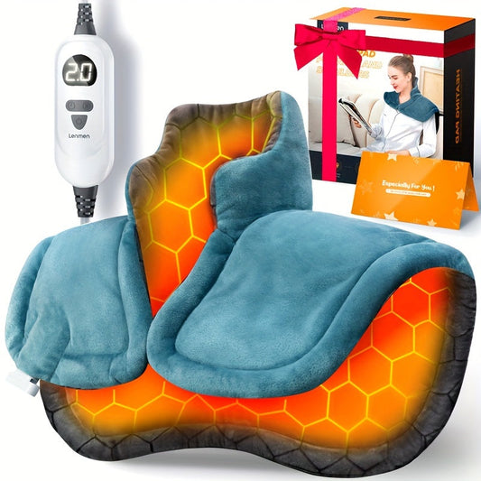 Graphene Heating Pad for Neck & Shoulders – Weighted, 6 Heat Levels, Auto-Off