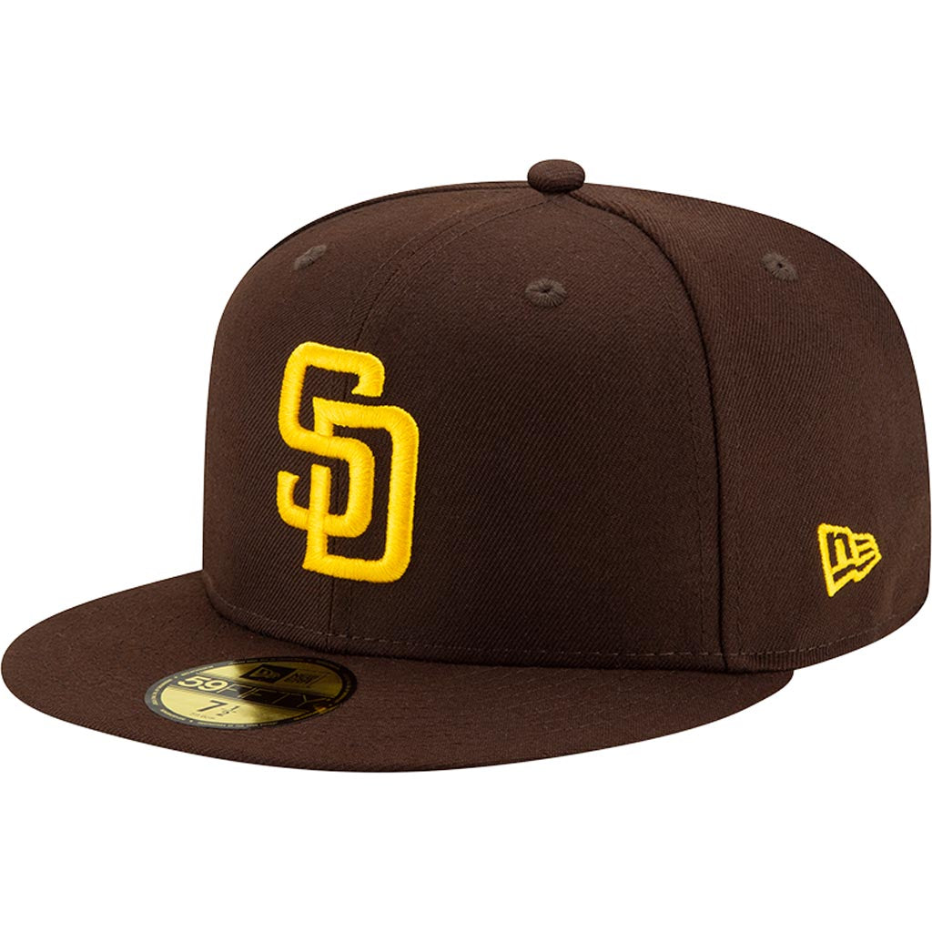 MLB San Diego Padres Youth New Era Home Authentic Collection 59FIFTY Fitted Hat - Brown
