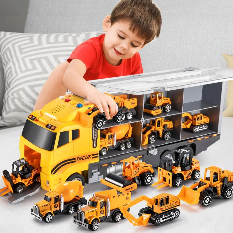 Construction Truck Toy Set | Kids Vehicle Play Set