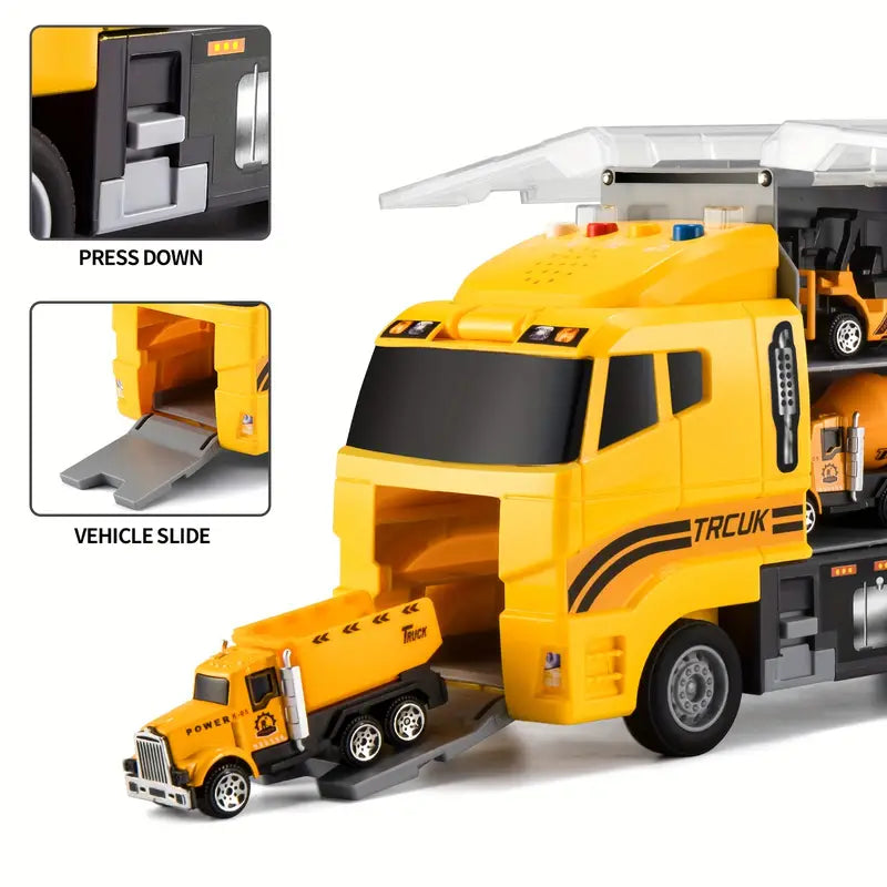 Construction Truck Toy Set | Kids Vehicle Play Set