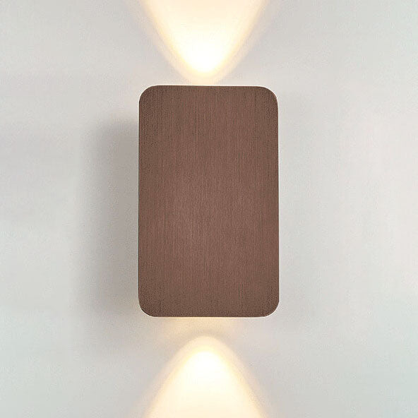 Nordische minimalistische Glas rechteckige LED Wandleuchte 2-flammig