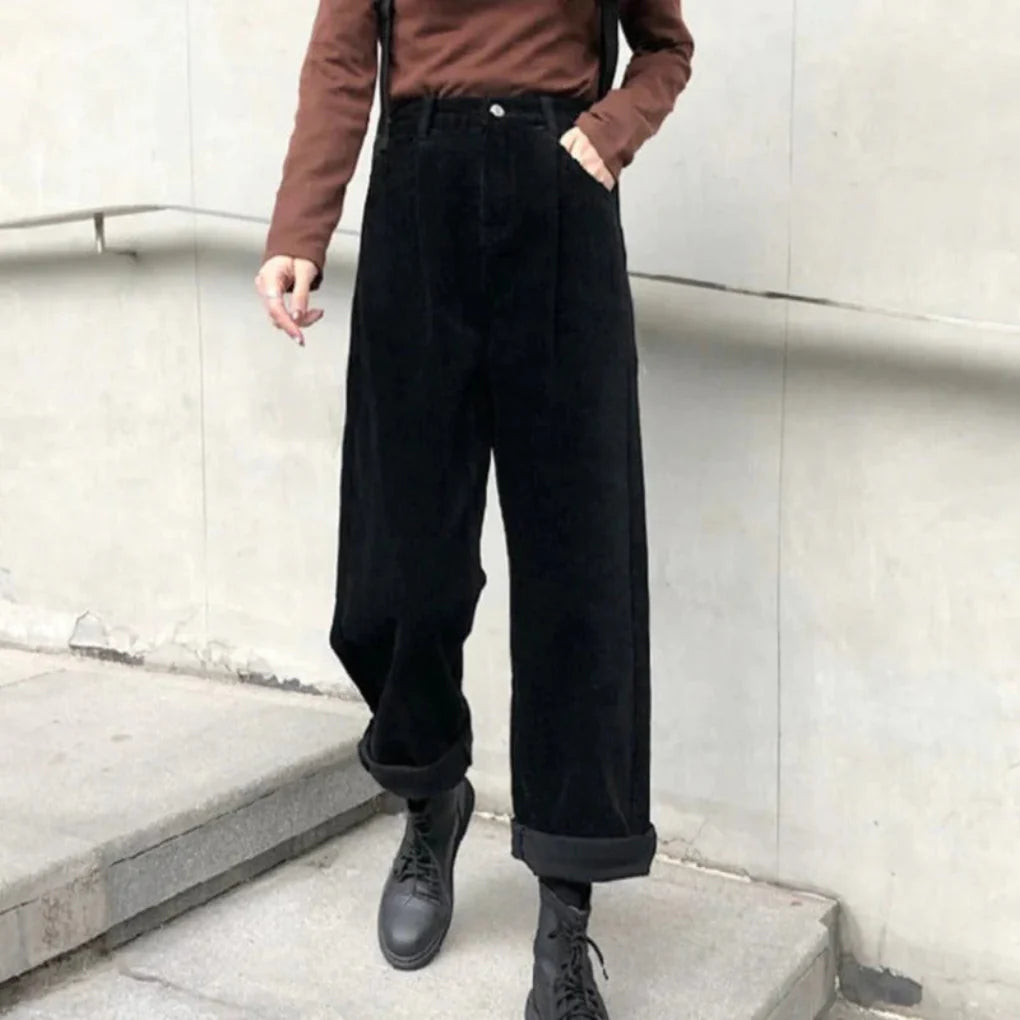 Women’s Corduroy Trousers  – Rich Texture with Casual Edge
