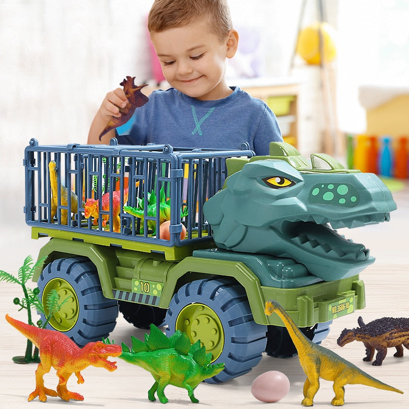 Set de juego de camiones de dinosaurios para niños