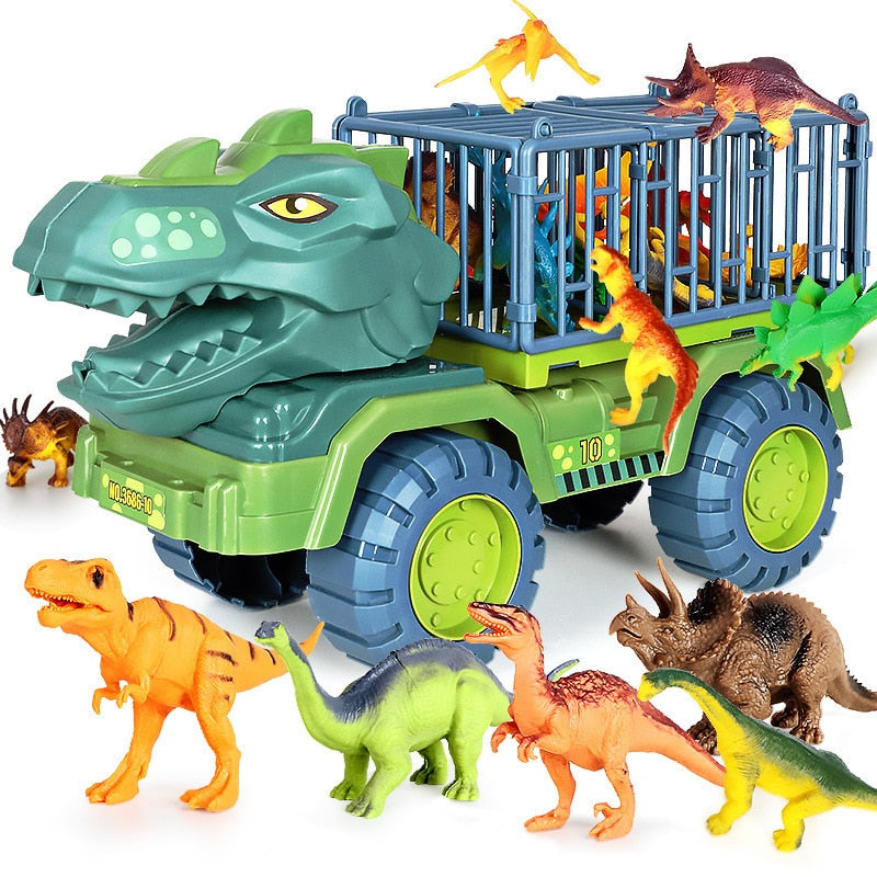 Set de juego de camiones de dinosaurios para niños