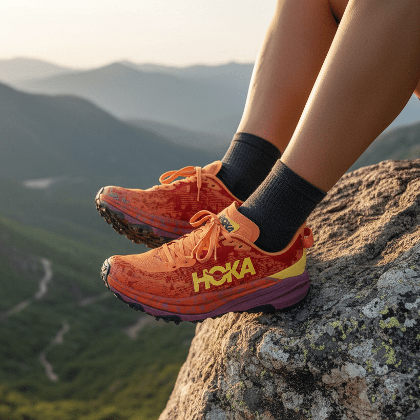 Zapatillas de trail running acolchadas y ligeras Hoka Speedgoat 6 – Entrenadores de exterior con alta tracción