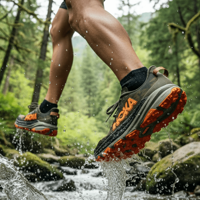 Zapatillas de trail running acolchadas y ligeras Hoka Speedgoat 6 – Entrenadores de exterior con alta tracción