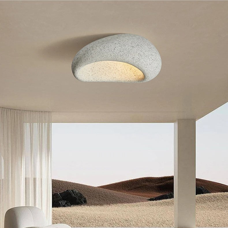 Nordic Wabi-Sabi Minimalist LED Stone Ceiling Light