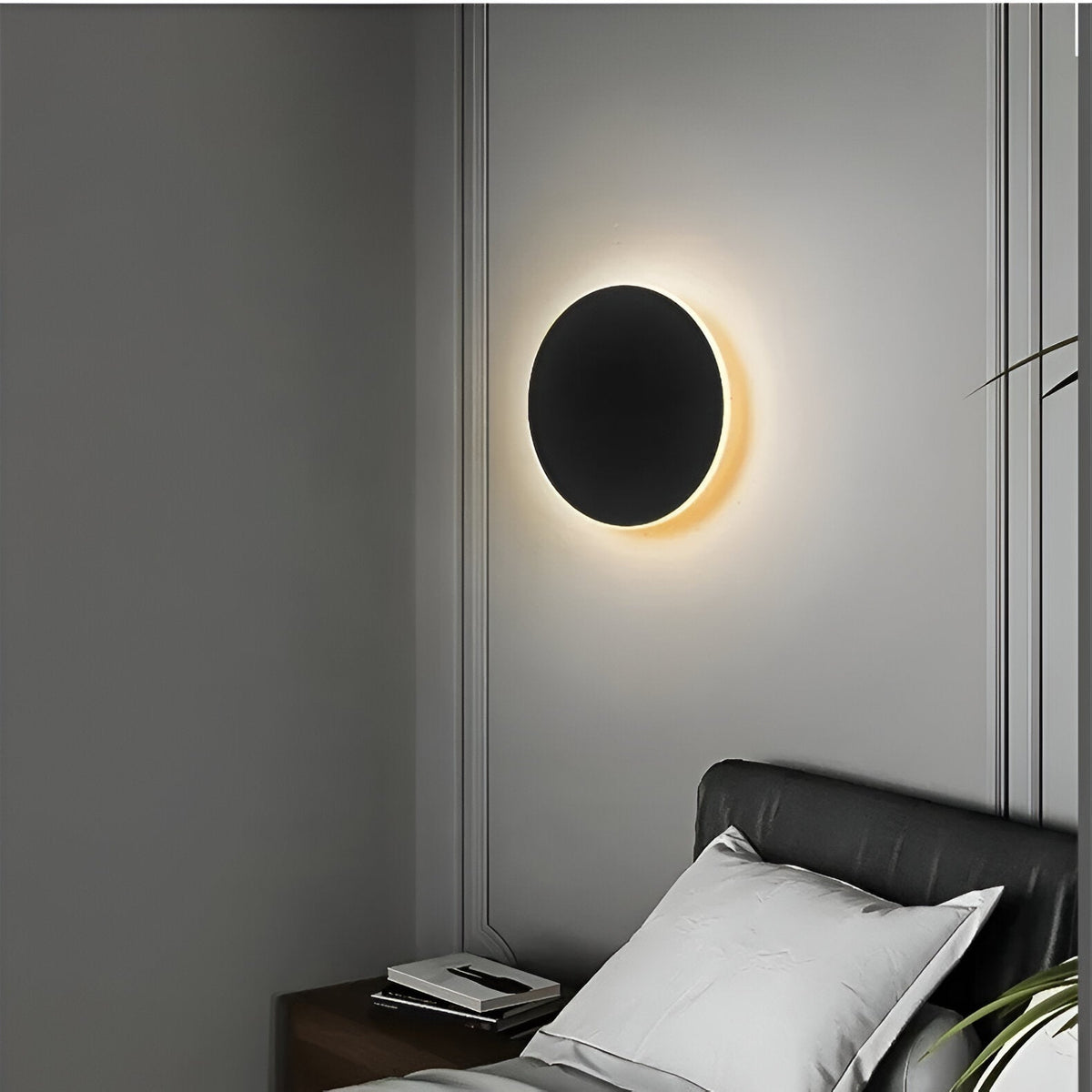Aplique LED redondo moderno nórdico de 1 luz
