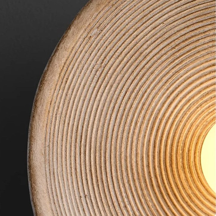 Retro Harz Keramik-Stil runde LED-Wandleuchte 1-flammig