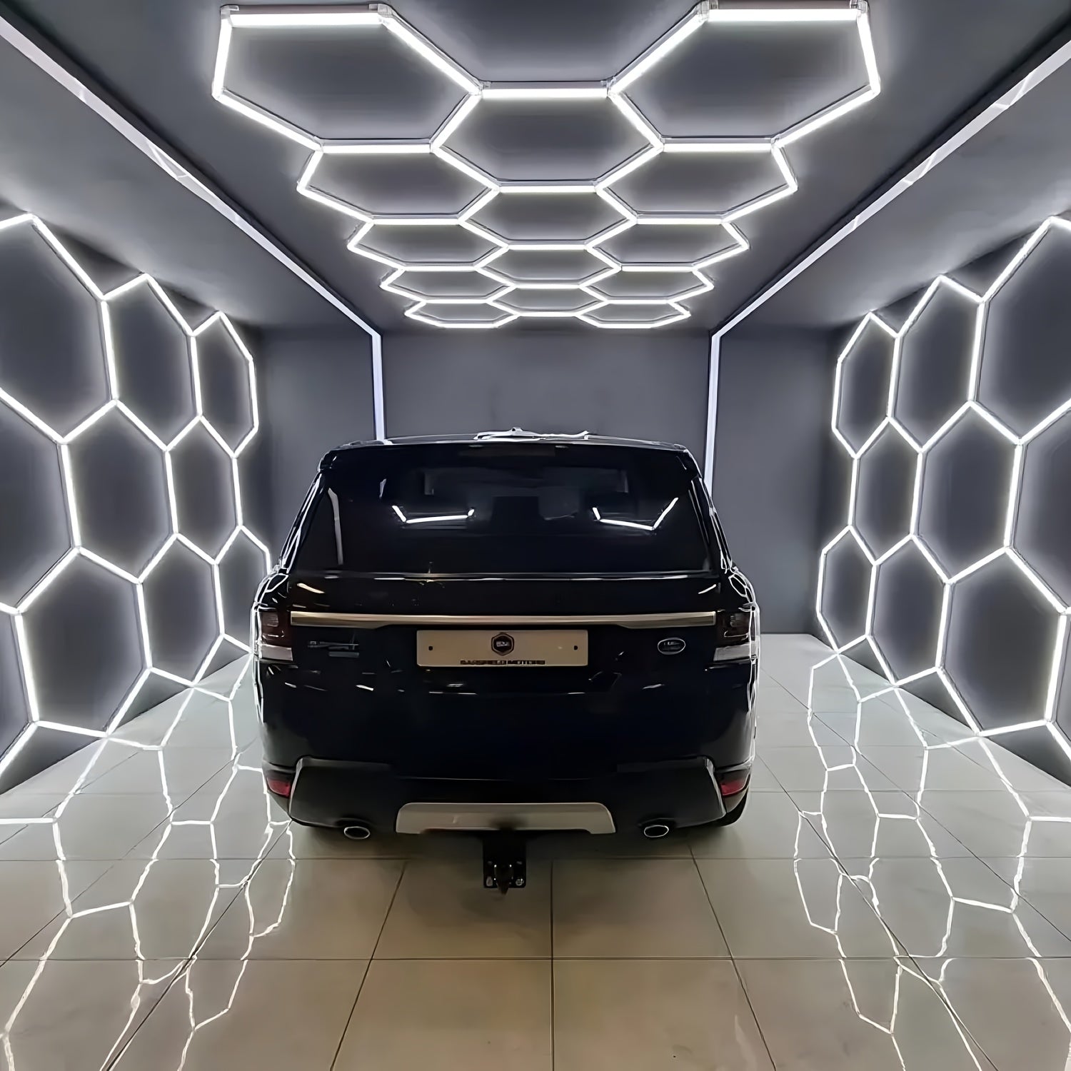 Sechseckige LED-Garagenleuchten (24 Stück) | Superhelles Deckenlichtsystem