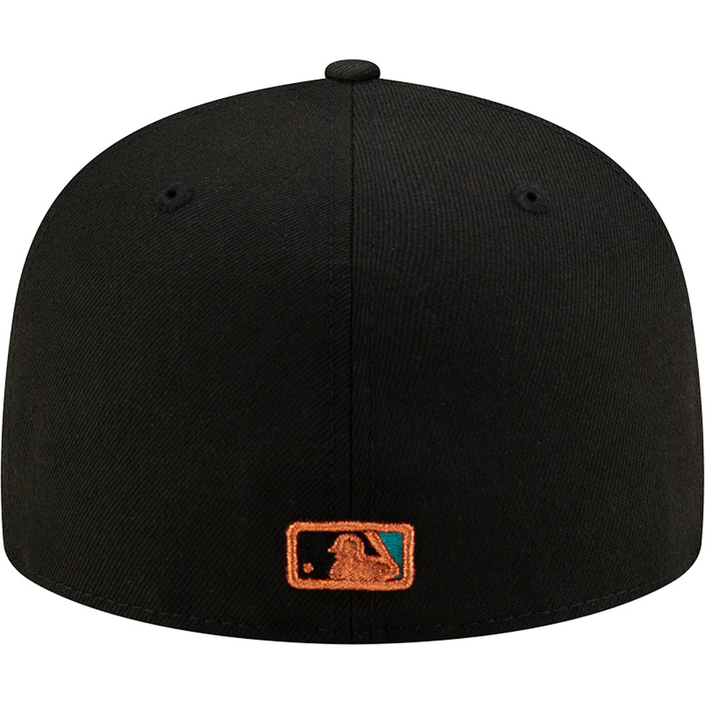Gorra ajustada New Era 59FIFTY City Connect Copper Serpent de los Arizona Diamondbacks de la MLB - Negra