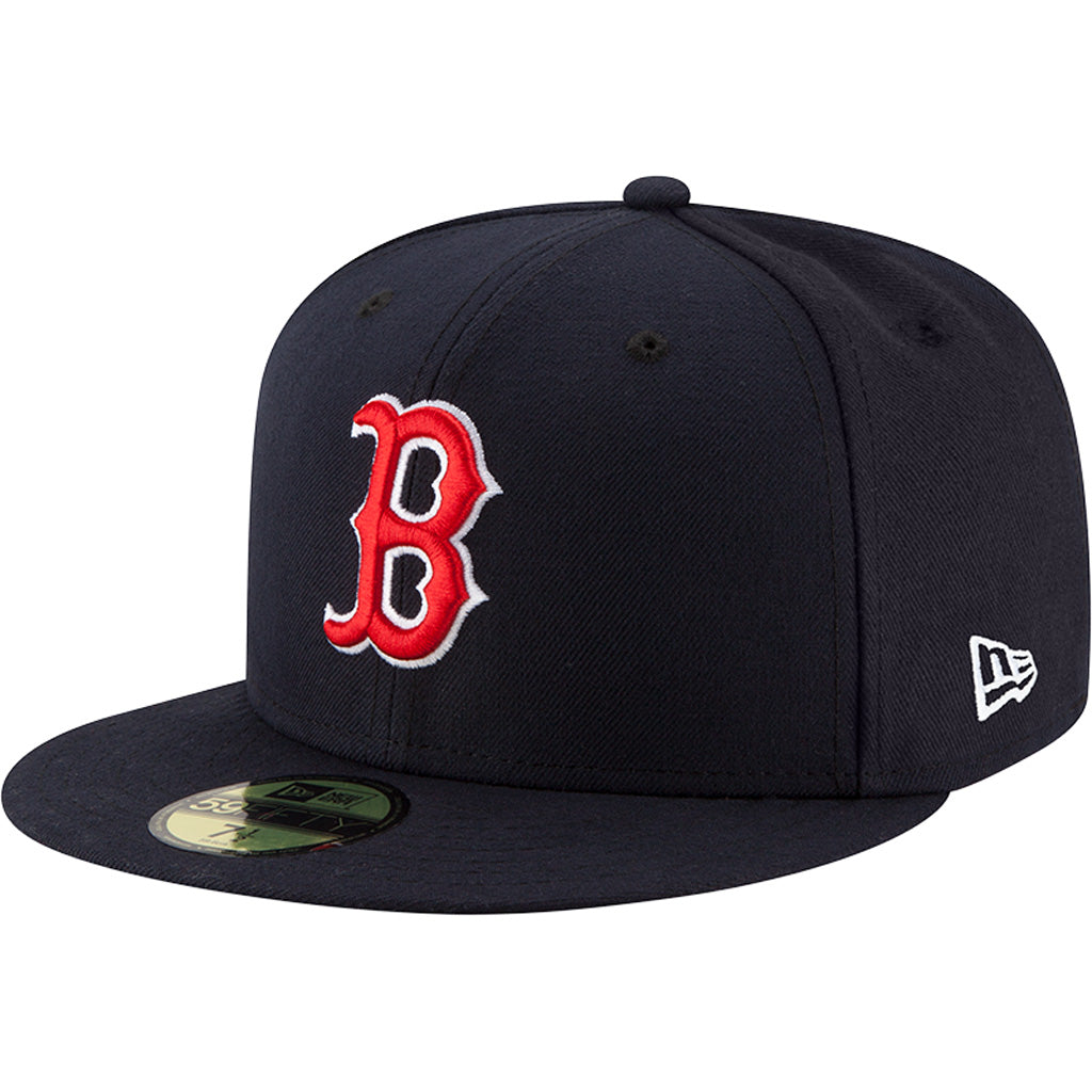 MLB Boston Red Sox Jeugd New Era Home Authentic Collection 59FIFTY Fitted Hat - Marineblauw