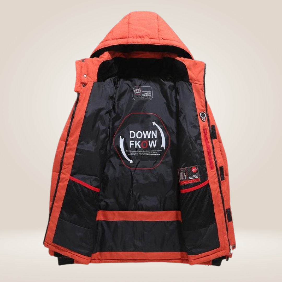 Nordfall Herren Parka Winterjacke – dick gefüttert, wasserdicht & winddicht  