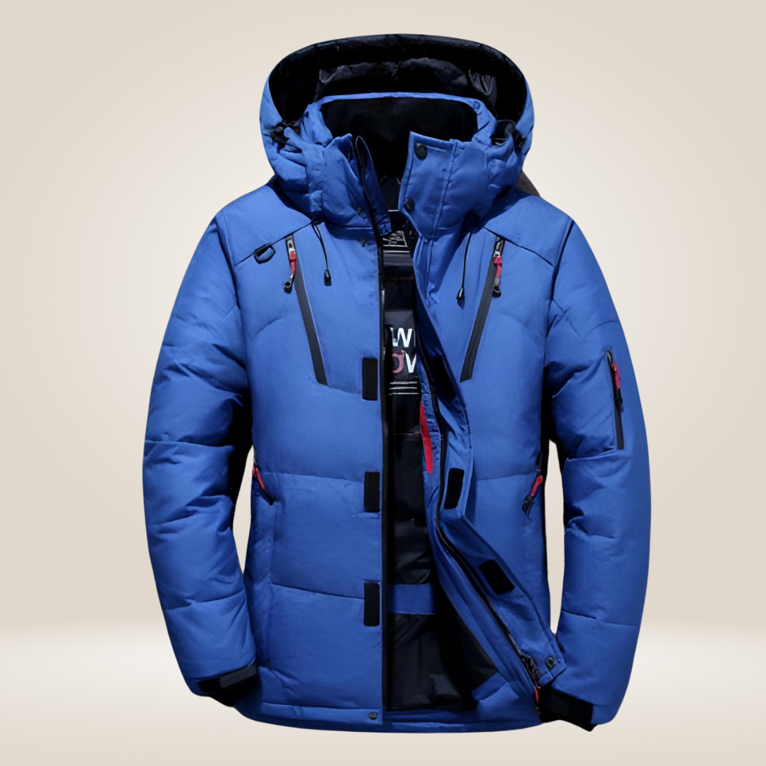 Nordfall Men’s Parka Winter Jacket – Thick Fleece-Lined Waterproof & Windproof Coat