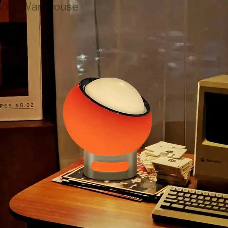 Vintage Glas Globus LED Tischlampe 1-Flammig