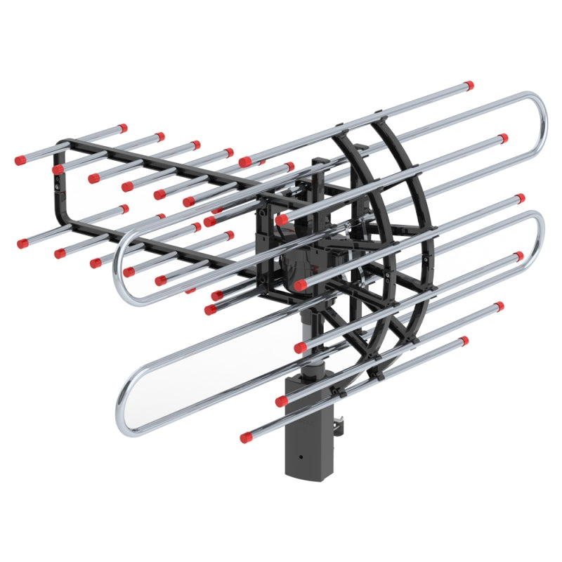 Outdoor-Fernsehantenne mit großer Reichweite über 500 Meilen mit UHF/VHF/FM-Radio