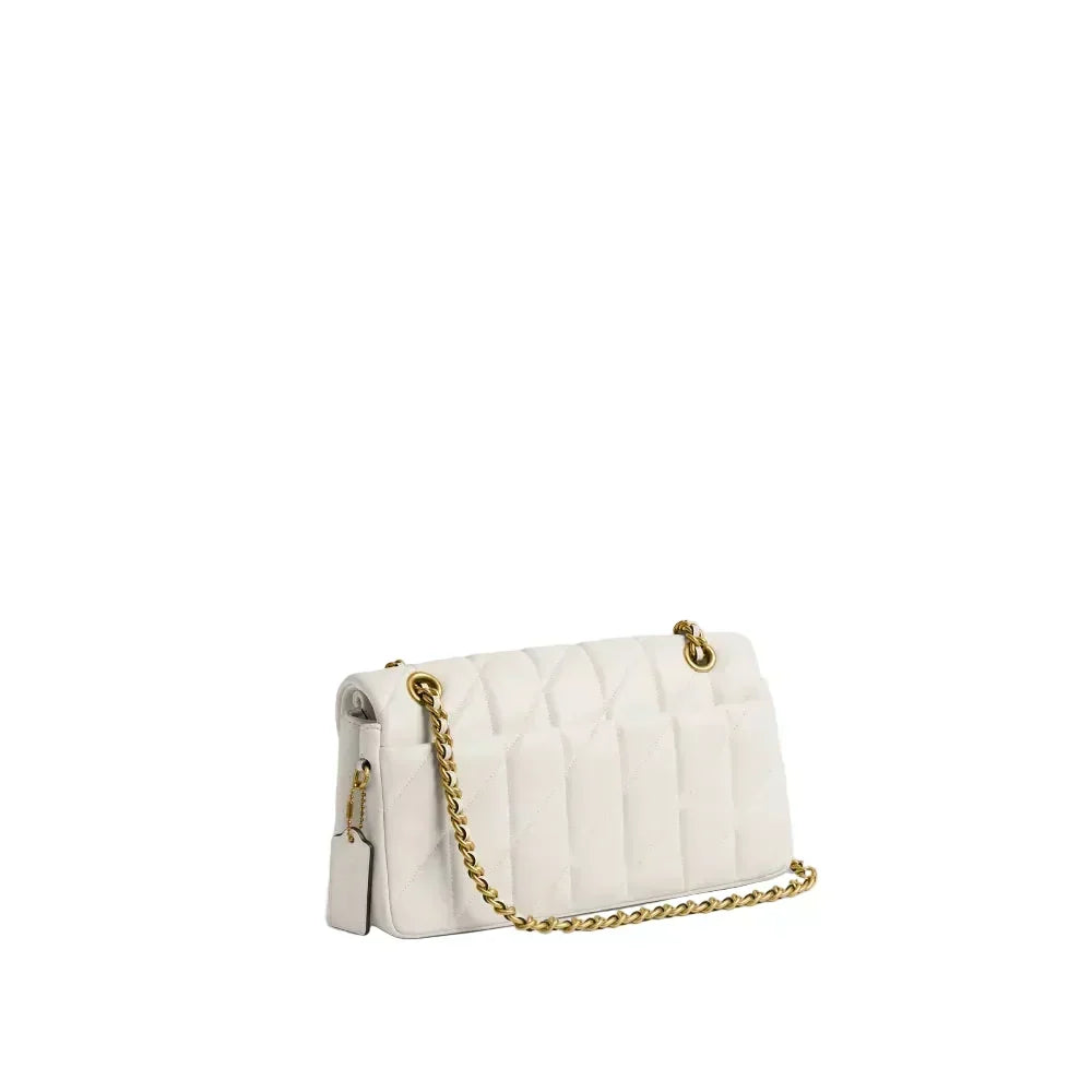 The Tabby Shoulder Bag 26 With Pillow Quilting- Brass/Maple