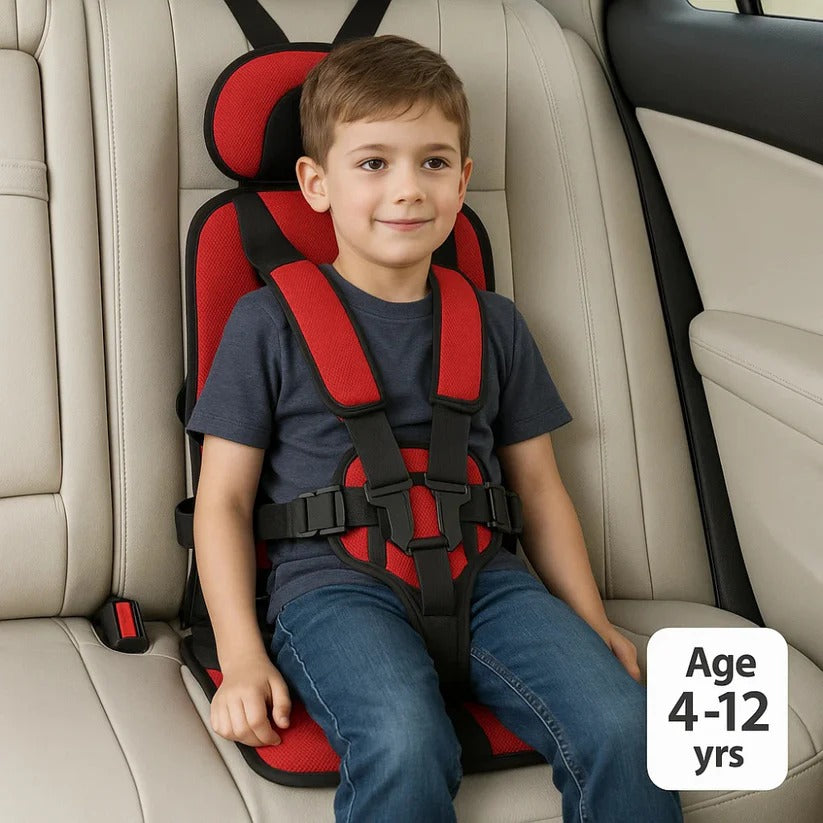 Car Seat Travel Booster Foldable 5 Point Harness