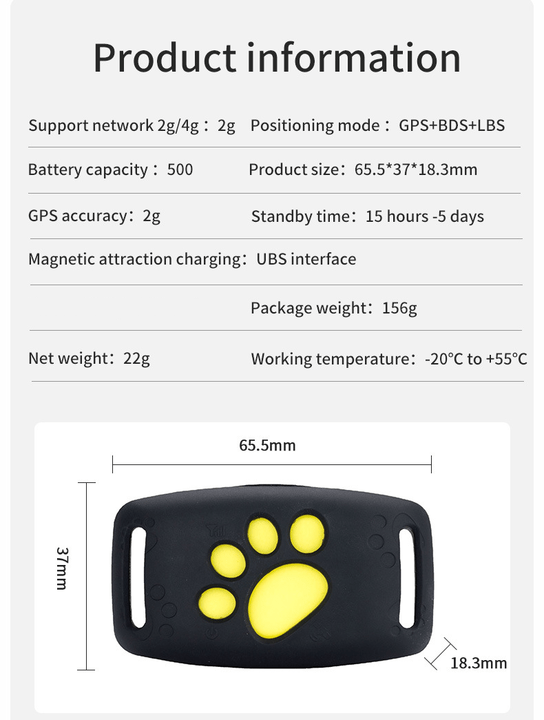 PAWTRACK MINI – rastreador GPS para monitoreo en tiempo real de gatos