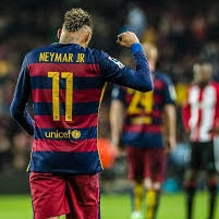 Camiseta de manga larga de local Neymar Barcelona 2014/15