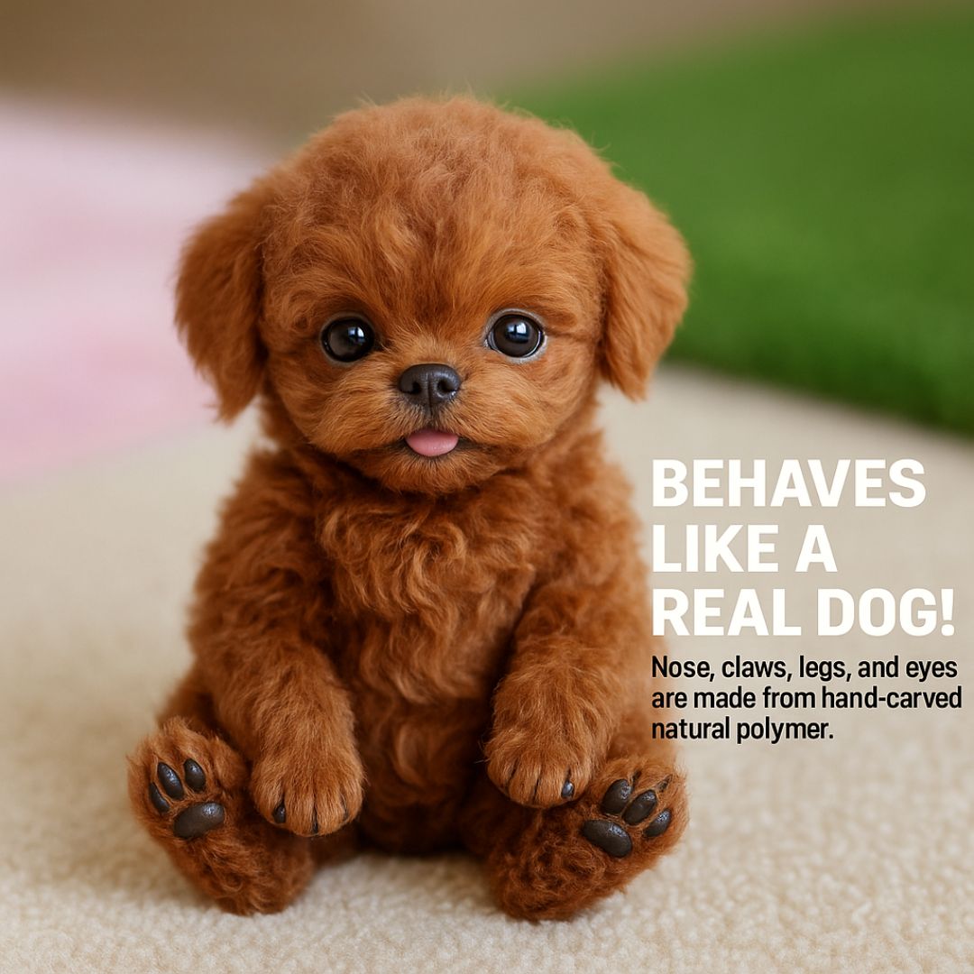 Puili | Nicoo Roboter-Welpe Interaktives Spielzeug Realistischer lebensechter Hund für Kinder