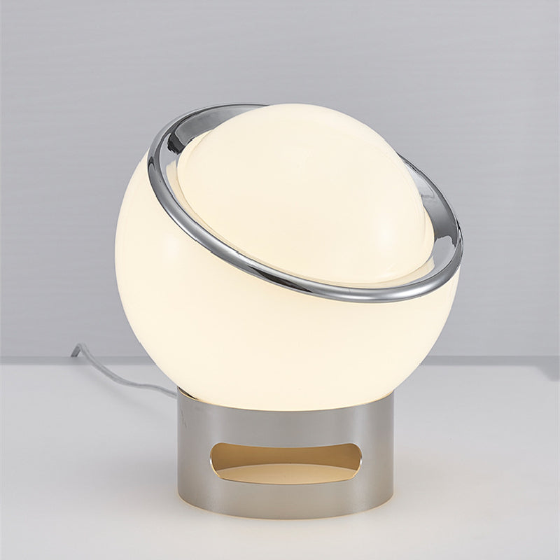 Vintage Glas Globus LED Tischlampe 1-Flammig