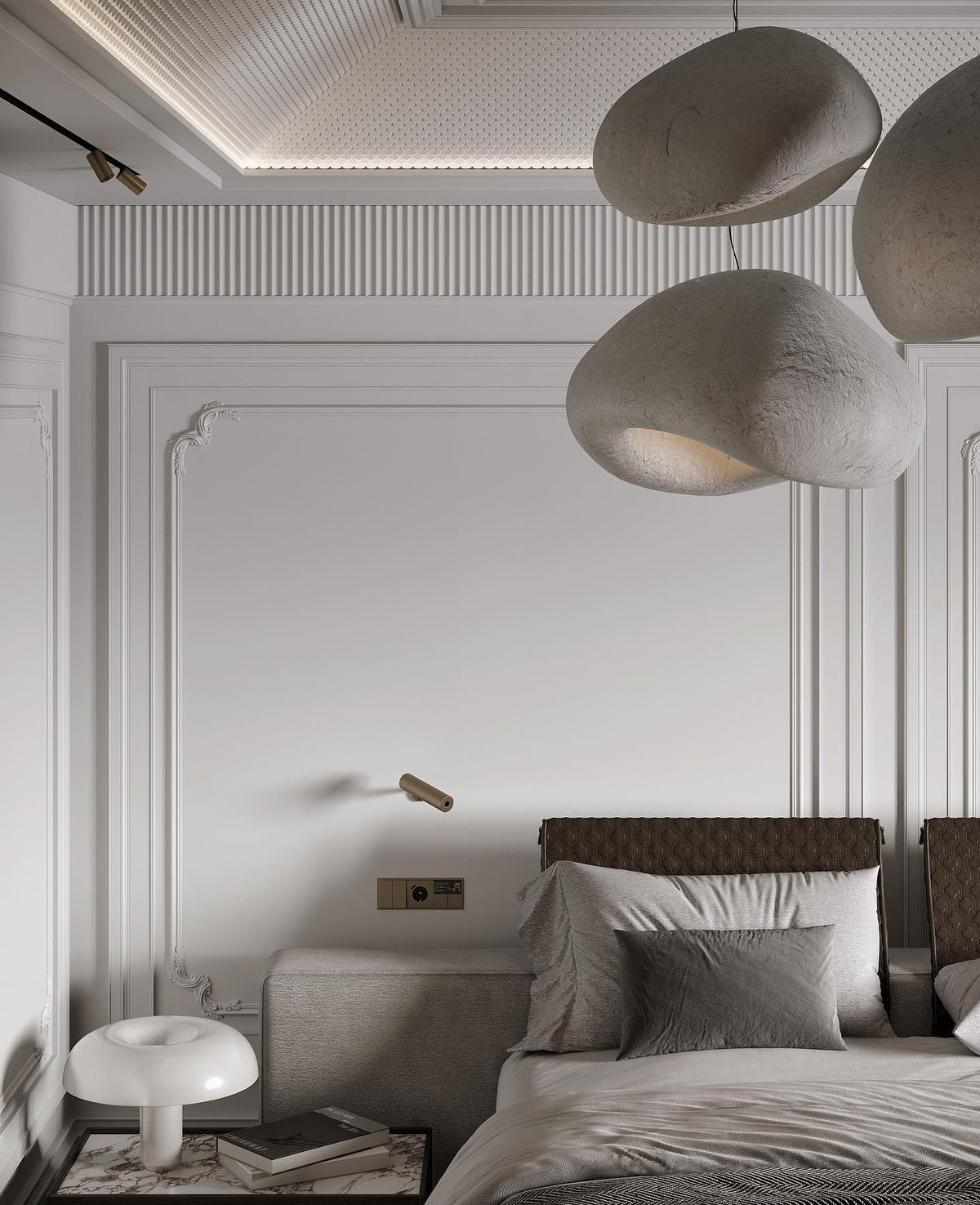 Lampadario moderno minimalista a cupola con LED a 1 luce