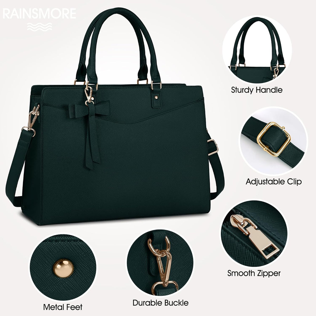 Women’s Work Laptop Tote Bag with Organised Multi-Compartment Layout