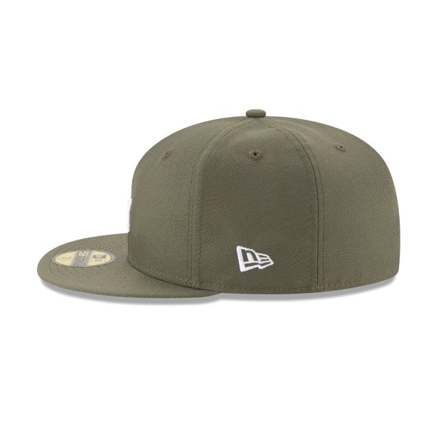 Los Angeles Dodgers 2025 World Series Kampioenen Olive 59FIFTY Fitted Hoed