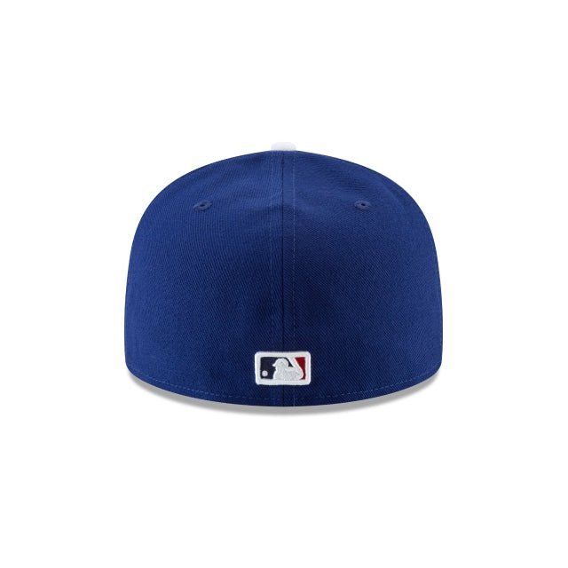 Gorra ajustada Royal 59FIFTY con parche lateral participante de la Serie Mundial 2025 de Los Angeles Dodgers