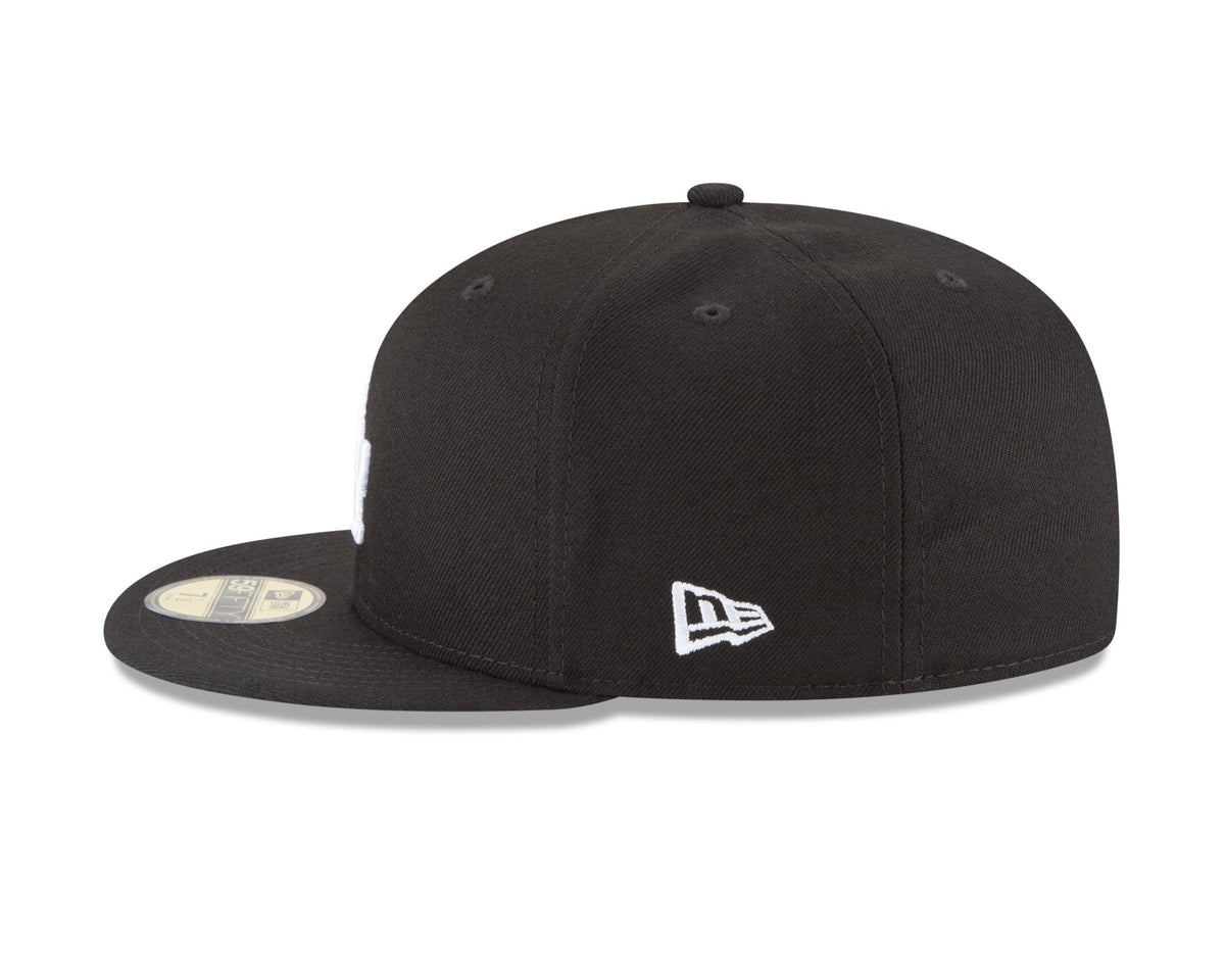 Los Angeles Dodgers Zwart & Wit Achtereenvolgende Kampioenen Patch New Era 59FIFTY  