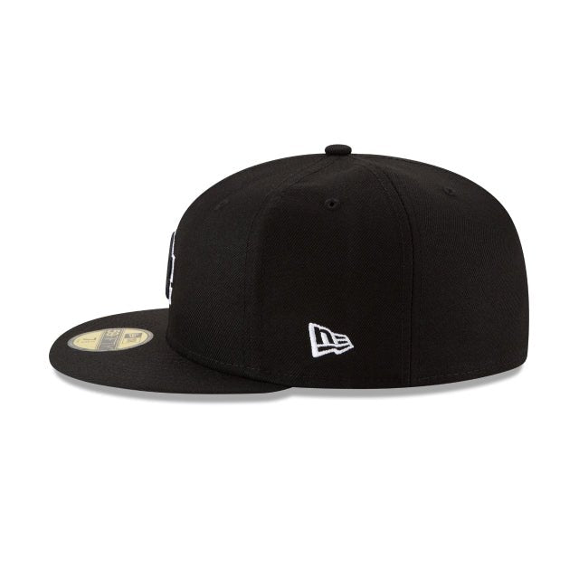 Los Angeles Dodgers Emblema Oficial BW Campeones de la Serie Mundial 2025 Contorno Blanco 59FIFTY