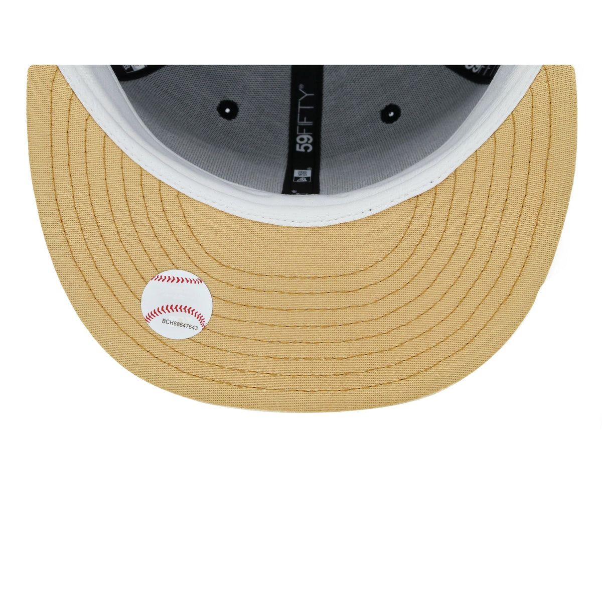 Gorra ajustada Los Angeles Dodgers Oro D Marino 59FIFTY