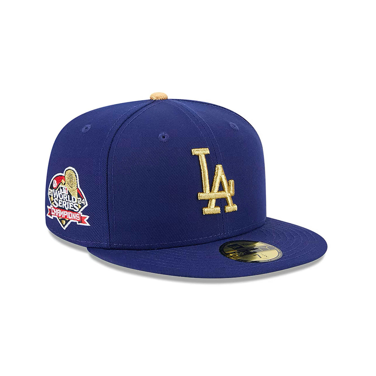 Los Angeles Dodgers Serie Mundial 2024 Azul y Dorado Gorra Ajustada 59FIFTY