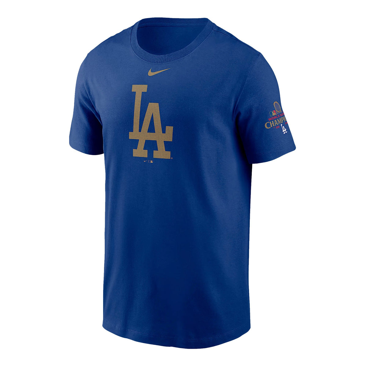 Los Angeles Dodgers 2024 World Series Kampioenen Nike Goud & Royal T-Shirt
