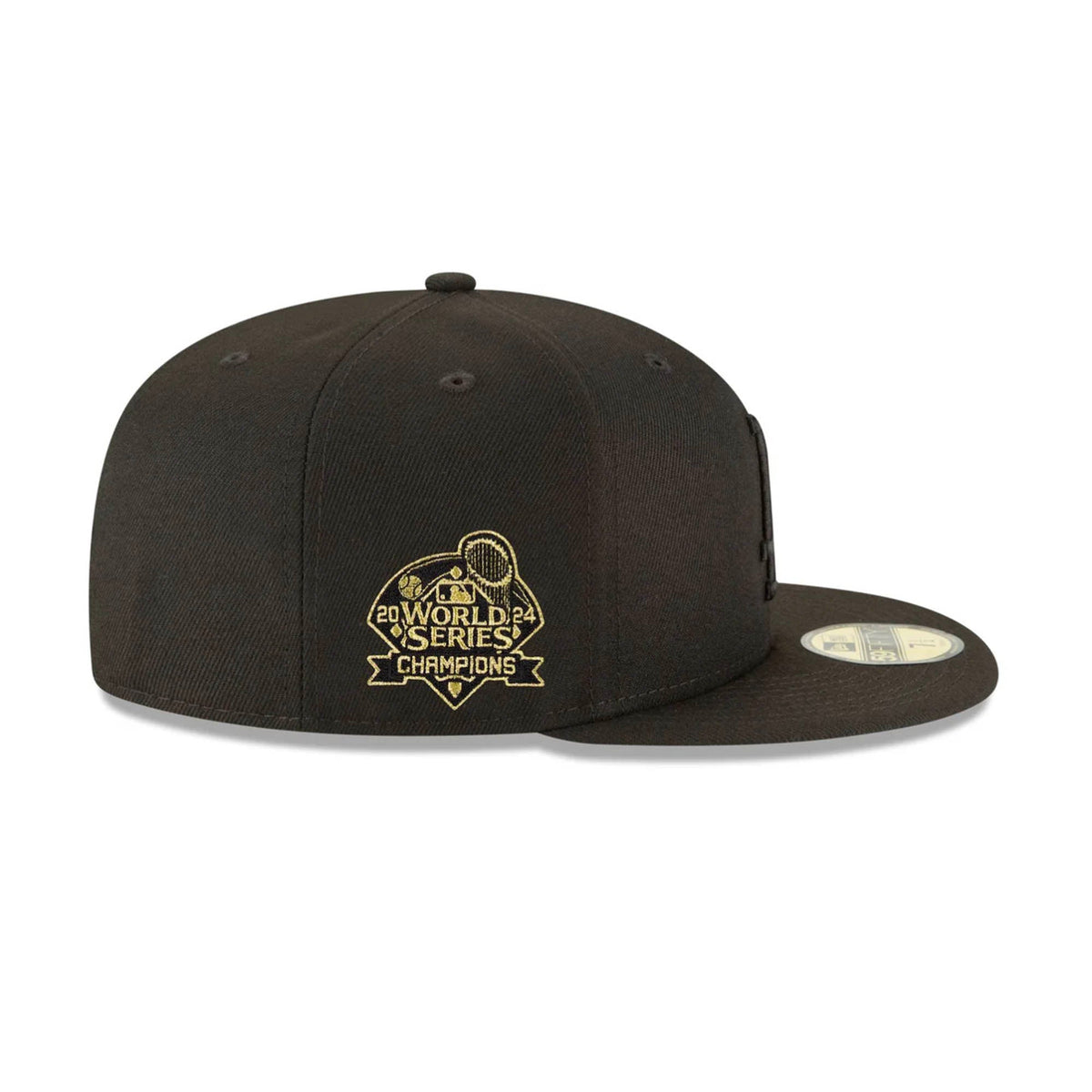 Los Angeles Dodgers World Series Champions 2024 Black On Black 59FIFTY Fitted